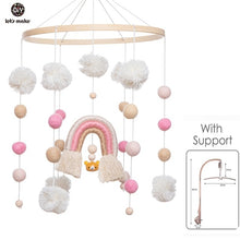 Load image into Gallery viewer, Baby Rattles Crib Mobiles Toy Bed Bell Musical Box 0-12month Cloud Cotton Carousel For Cots Projection