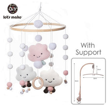 Load image into Gallery viewer, Baby Rattles Crib Mobiles Toy Bed Bell Musical Box 0-12month Cloud Cotton Carousel For Cots Projection