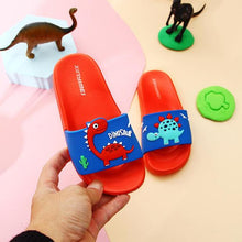 Load image into Gallery viewer, Summer Dinosaur Children's Slippers For Boys Girls Slippers PVC Soft Non-slip 2021 Beach Sandals Kids Home Bathroom Flip Flops