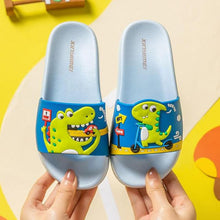 Load image into Gallery viewer, Summer Dinosaur Children's Slippers For Boys Girls Slippers PVC Soft Non-slip 2021 Beach Sandals Kids Home Bathroom Flip Flops