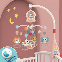 Load image into Gallery viewer, JMSC Baby Crib Remote Mobiles Rattles Music Educational Toys Rotating Bed Bell Nightlight Rotation Carousel Cots 0-12M Newborns