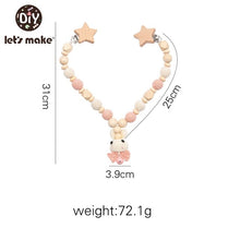 Load image into Gallery viewer, Wood Teether Baby Bed Hanging Rattles Toy Make Noise Bird Elephant Shape Crochet Beads Bracelet Pram Clip Baby Rattle