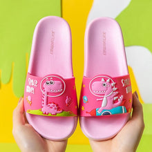 Load image into Gallery viewer, 2021 New Cute Kids Shoes Dinosaur Fruit Duck Car Baby Slippers Children Slippers Boys Girls Shoes Top Quality Toddler Shoes Home