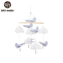 Load image into Gallery viewer, Baby Rattles Crib Mobiles Toy Bed Bell Musical Box 0-12month Cloud Cotton Carousel For Cots Projection