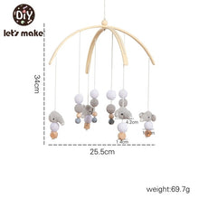 Load image into Gallery viewer, Baby Rattles Crib Mobiles Toy Bed Bell Musical Box 0-12month Cloud Cotton Carousel For Cots Projection