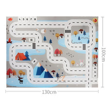 Load image into Gallery viewer, Baby Play Mat Road Map for Kids Cartoon Plastic Thin Traffic Rug Little Boys Girls Toys Playmat Babies Playing Educational Mat