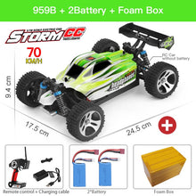 Load image into Gallery viewer, WLtoys 144001 959A 959B 2.4G Racing RC Car 70KM/H 4WD Electric High Speed Car Off-Road Drift Remote Control Toys for Children