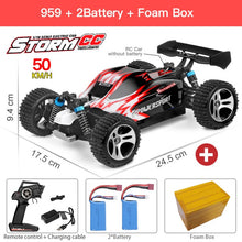 Load image into Gallery viewer, WLtoys 144001 959A 959B 2.4G Racing RC Car 70KM/H 4WD Electric High Speed Car Off-Road Drift Remote Control Toys for Children