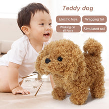 Load image into Gallery viewer, Plush Realistic Plush Simulation Smart Dog Called Walking Plush Toy Electric Plush Robot Dog Toddler Toy For Christmas Gift