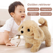 Load image into Gallery viewer, Plush Realistic Plush Simulation Smart Dog Called Walking Plush Toy Electric Plush Robot Dog Toddler Toy For Christmas Gift