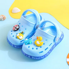 Load image into Gallery viewer, Slippers for Boy Girl Rainbow Shoes 2021 Summer Toddler Animal Kids Outdoor Baby Slippers PVC Cartoon Kids Slippers
