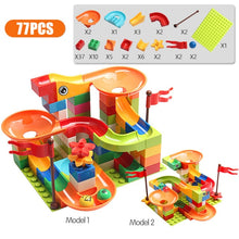 Load image into Gallery viewer, 77-308PCS Marble Race Run Big Block Compatible city Building Blocks Funnel Slide Blocks DIY Big Bricks Toys For Children gift