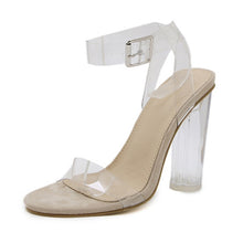 Load image into Gallery viewer, 2021 Sexy Heels Women Shoes Plus Size Fashion PVC Transparent Heels Shoes Woman Pumps Ladies Clear High Heels Summer Sandals