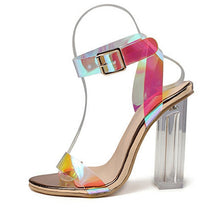 Load image into Gallery viewer, 2021 Sexy Heels Women Shoes Plus Size Fashion PVC Transparent Heels Shoes Woman Pumps Ladies Clear High Heels Summer Sandals