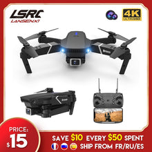 Load image into Gallery viewer, LSRC E525 RC drone with wide-angle HD 4K 1080P dual camera height keeping Wifi RC foldable quadrotor drone gift toy