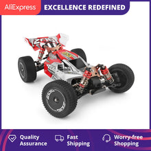 Load image into Gallery viewer, WLtoys 144001 2.4G Racing RC Car Competition 60 km/h Metal Chassis 4wd Electric RC Formula Car Remote Control Toys for Children