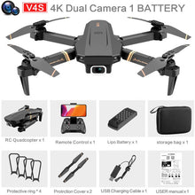 Load image into Gallery viewer, V4 Rc Drone 4k HD Wide Angle Camera 1080P WiFi fpv Drone Dual Camera Quadcopter Real-time transmission Helicopter Toys
