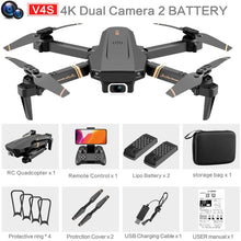 Load image into Gallery viewer, V4 Rc Drone 4k HD Wide Angle Camera 1080P WiFi fpv Drone Dual Camera Quadcopter Real-time transmission Helicopter Toys