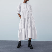 Load image into Gallery viewer, Summer Dress Elegant Party Mid-Calf Dress 2021 VONDA Women'Summer Sundress Bohemian Beach Sundress Casual Vestido Plus Size
