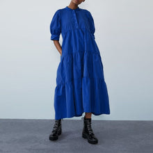 Load image into Gallery viewer, Summer Dress Elegant Party Mid-Calf Dress 2021 VONDA Women'Summer Sundress Bohemian Beach Sundress Casual Vestido Plus Size