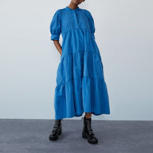 Load image into Gallery viewer, Summer Dress Elegant Party Mid-Calf Dress 2021 VONDA Women'Summer Sundress Bohemian Beach Sundress Casual Vestido Plus Size