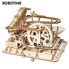 Load image into Gallery viewer, Robotime Rokr 4 Kinds Marble Run DIY Waterwheel Wooden Model Building Block Kits Assembly Toy Gift for Children Adult