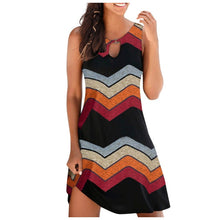 Load image into Gallery viewer, Women's Fashion Casual Sleeveless Vest Print Maxi Tank Knee-length Dress Boho Sexy Dresses For Women Party Sundress Robe