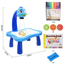 Load image into Gallery viewer, Children Led Projector Art Drawing Table Toys Kids Painting Board Desk Arts Crafts Educational Learning Paint Tools Toy for Girl