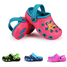 Load image into Gallery viewer, Kids Sandals Toddler Girls Boys sandals beach hole shoe baby cute beach shoes children cartoon sandal Summer antiskid slipper