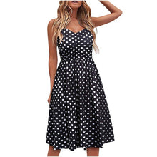 Load image into Gallery viewer, Women Fashion Floral Print Sleeveless V-Neck Dresses Casual Short Dress Summer Dress Dresses for Women 2021 vestido de mujer