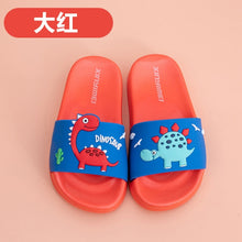 Load image into Gallery viewer, 2021 Summer Children's Slippers For Boys Girls Slippers Dinosaur PVC Flip Flops baby Non-slip Beach Sandals Kids Home Bathroom