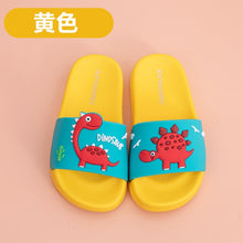 Load image into Gallery viewer, 2021 Summer Children's Slippers For Boys Girls Slippers Dinosaur PVC Flip Flops baby Non-slip Beach Sandals Kids Home Bathroom