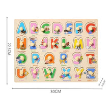 Load image into Gallery viewer, Kids 3D Puzzles Montessori Toys Wooden Puzzles Hand Grab Boards Toys Tangram Jigsaw Cartoon Vehicle Animals Fruits Puzzle