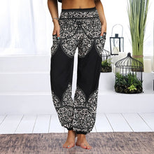 Load image into Gallery viewer, 2021 Casual Men Women pants Thai Trousers Hippy Baggy Boho Loose Aladdin Boho Festival Hippy Smock High Waist Pant