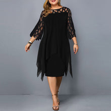 Load image into Gallery viewer, Women's Summer Dress 2021 Plus Size Party Dress Ladies Elegant Mesh Sleeve Casual Dress Wedding Club Outfits Women Clothing 6XL
