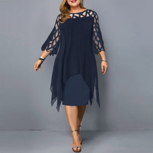 Load image into Gallery viewer, Women's Summer Dress 2021 Plus Size Party Dress Ladies Elegant Mesh Sleeve Casual Dress Wedding Club Outfits Women Clothing 6XL