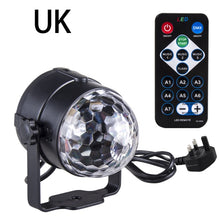 Load image into Gallery viewer, RGB Disco Ball Party Lights DJ Disco Light LED Projector Strobe Lamp Birthday Party Car Club Bar Karaoke Xmas Sound Activated