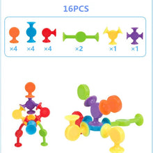 Load image into Gallery viewer, 16-48pcs/set Pop Little Suckers Assembled Sucker Suction Cup Educational Building Block Toy Girl&Boy Kids Gifts Fun Game