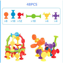 Load image into Gallery viewer, 16-48pcs/set Pop Little Suckers Assembled Sucker Suction Cup Educational Building Block Toy Girl&Boy Kids Gifts Fun Game