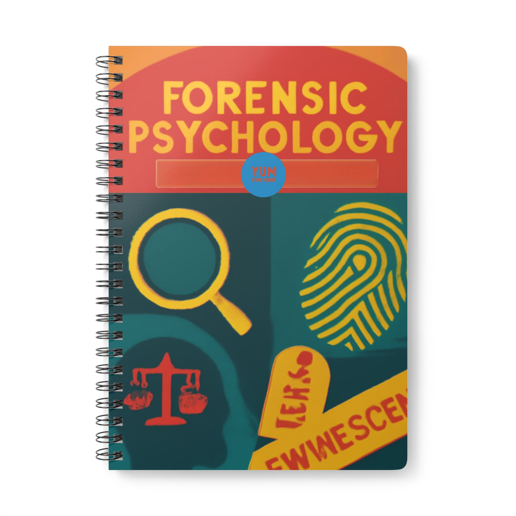 Forensic Psychology A5 Wirobound Notebook — Lined Journal