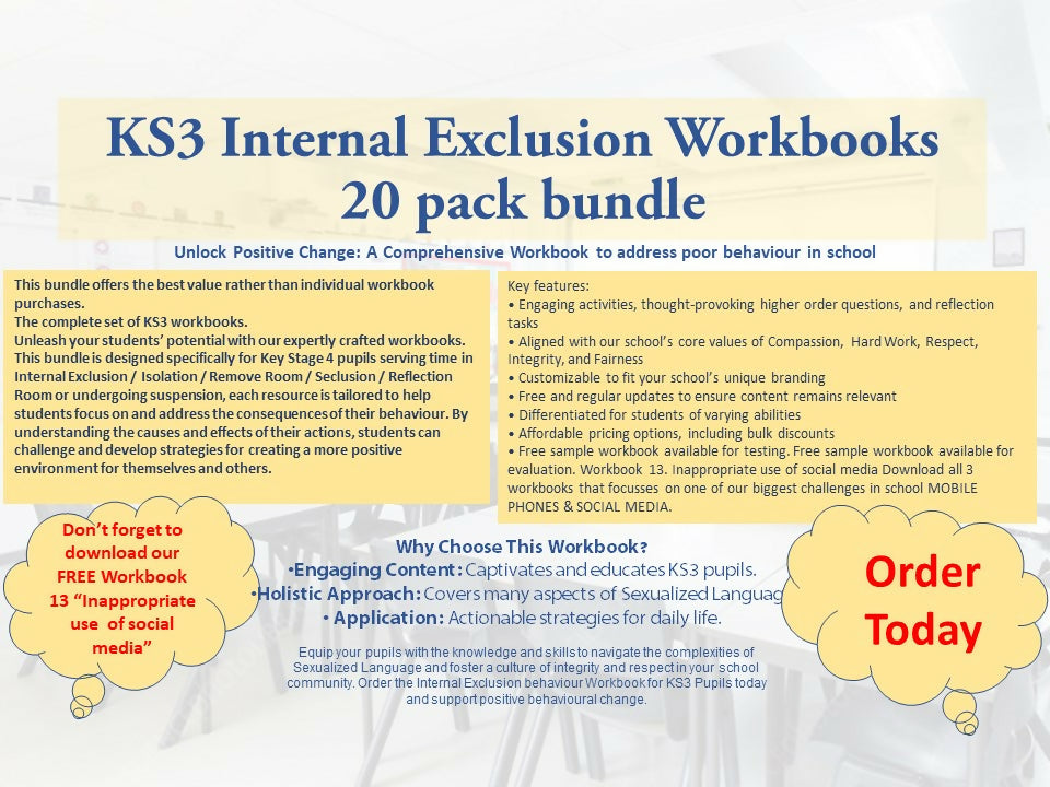 UK High School KS3 bundle 20 pack