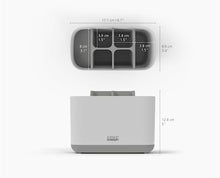 Load image into Gallery viewer, Joseph Joseph Easy-Store - Large Toothbrush Holder Caddy, Bathroom Storage - White/Grey
