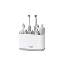 Load image into Gallery viewer, Joseph Joseph Easy-Store - Large Toothbrush Holder Caddy, Bathroom Storage - White/Grey
