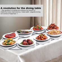 Load image into Gallery viewer, Lazy Susan Turntable for Dining Table,Rotating Food Serving Turntable 360° Rotation Revolution Server Tray,Large Desktop Expandable Lazy Susan Cupboard Organiser for Table Centre,Party,Kitchen
