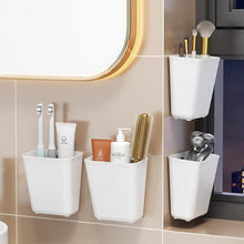 Load image into Gallery viewer, Nmgkokew 4 Piece Kitchen Cabinet Door Storage Box,Self Adhesive Wall Mounted Storage Box,Wardrobe/Bathroom/Refrigerator Small Items Organizer
