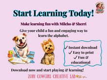 Load image into Gallery viewer, ABC Flashcards A–Z | Uppercase &amp; Lowercase Alphabet Cards | Preschool Printable Ages 3–6
