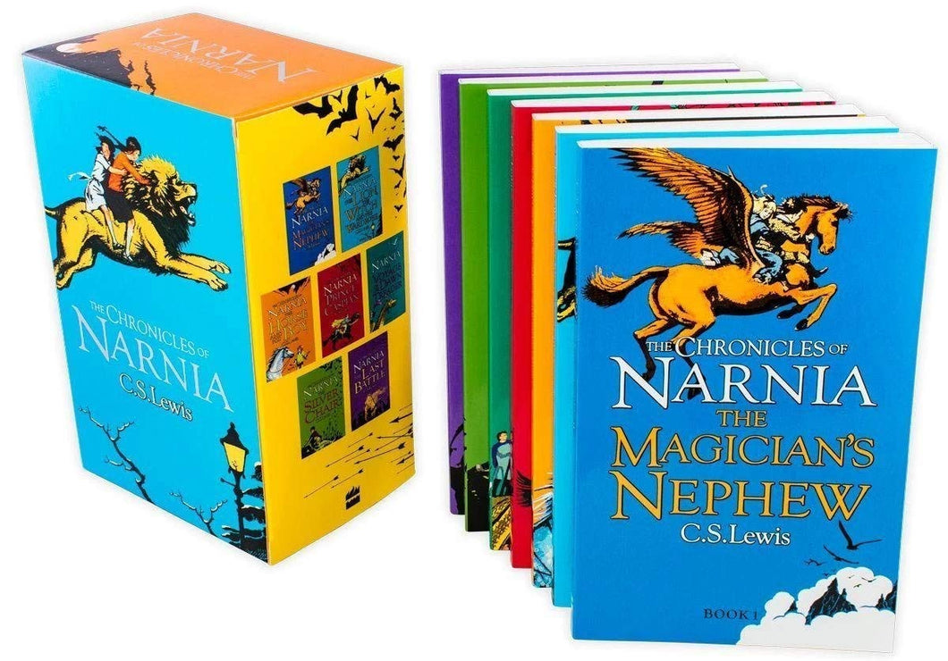 Chronicles of Narnia - 7 books set The Magicians Nephew, The Lion the Witch and the Wardrobe, The Horse and His Boy, Prince Caspian, The Voyage of the Dawn Treader, The Silver Chair and The Last Battle rrp £34.93