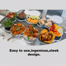 Load image into Gallery viewer, Lazy Susan Turntable for Dining Table,Rotating Food Serving Turntable 360° Rotation Revolution Server Tray,Large Desktop Expandable Lazy Susan Cupboard Organiser for Table Centre,Party,Kitchen
