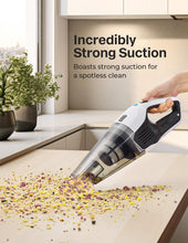 Load image into Gallery viewer, Handheld Vacuum Cleaner, Powerful Suction Portable Lightweight Hand Held Vacum Cordless with 25-30Mins Long Runtime Rechargeable Battery Quick Charge for Home Car Carpet Stairs Pet Hair Cleaning
