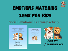 Load image into Gallery viewer, Emotions Matching Game for Kids | SEL Feelings Cards &amp; Activities | Ages 3–8
